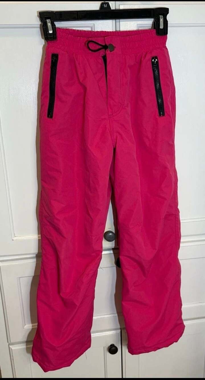 Iceburg Outerwear Youth Pink Insulated Snow Ski Pants Winter Size M 7/8